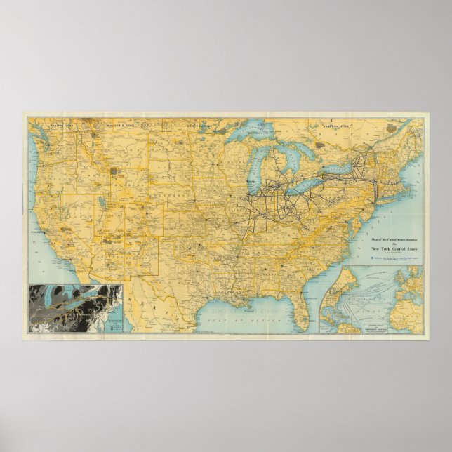 NY Central Lines Poster (Front)