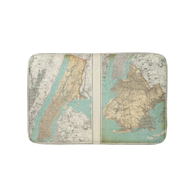 NY City, Brooklyn Bath Mat (Front)