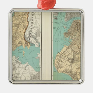 NY City, Brooklyn Metal Ornament
