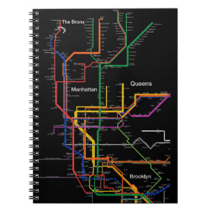 NY-City subway map Notebook