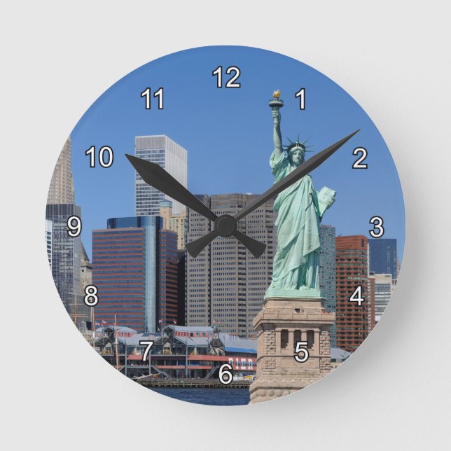 NY LIBERTY 2 ROUND CLOCK (Front)