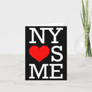 Ny Loves Me Funny I Heart New York  Card