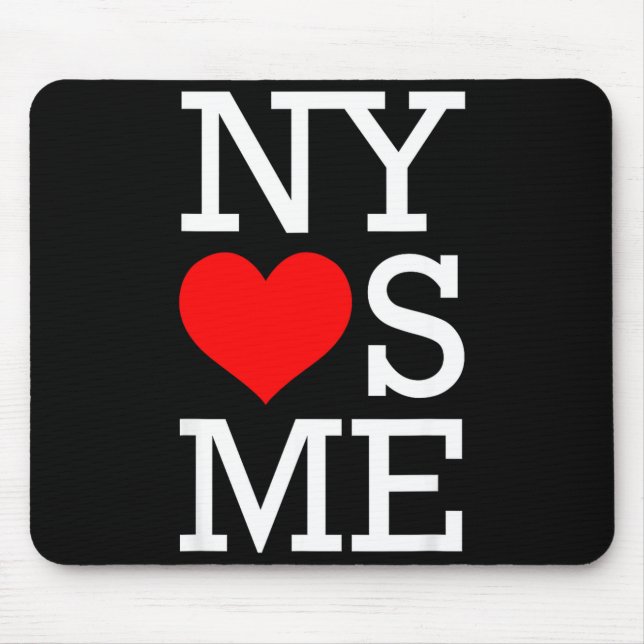 Ny Loves Me Funny I Heart New York  Mouse Pad (Front)