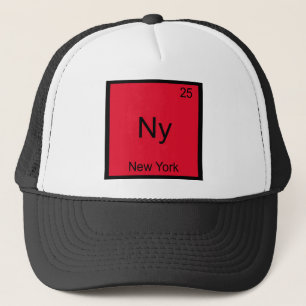 Ny - New York City Element Chemistry Symbol Tee Trucker Hat