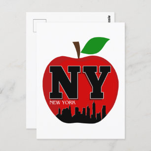 NY NEW YORK THE BIG APPLE POSTCARD