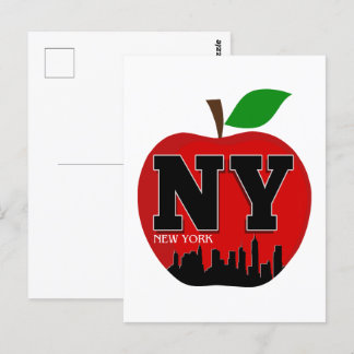 NY NEW YORK THE BIG APPLE POSTCARD