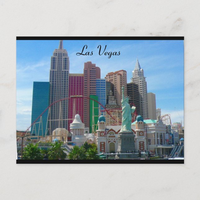 ny ny, las vegas border postcard (Front)