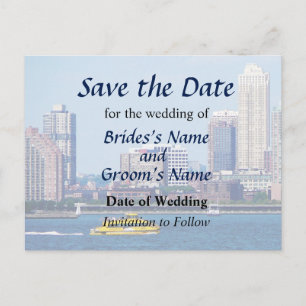 NY - NY Water Taxi Save the Date Announcement Postcard