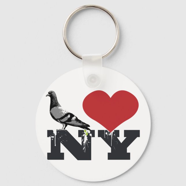 NY Pigeon Key Ring (Front)