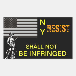 NY Resistance Rectangular Sticker