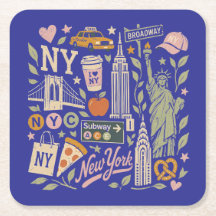 ny retro collage design