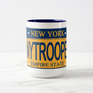 NY TROOPER NY License Plate Mug