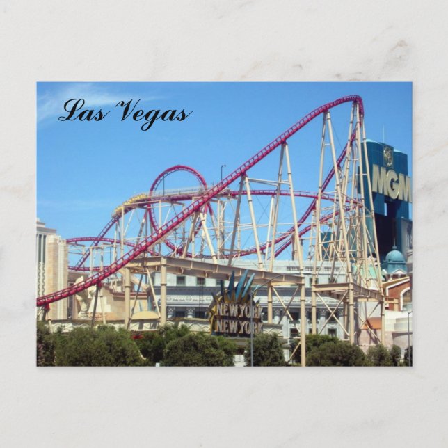 ny vegas coaster postcard (Front)