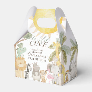 Nyala Safari Animals First Birthday Favour Box