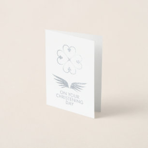 Nyame Dua Christening Card (white) Card