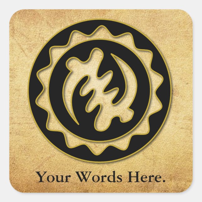 Nyame Ye Ohene | God is King symbol Square Sticker (Front)