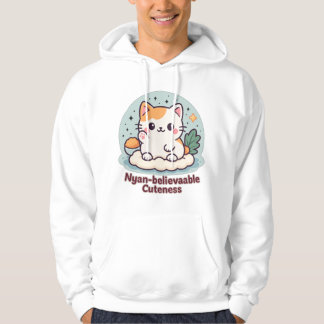 Nyan-believable Cuteness – Cute Kawaii Cat Hoodie