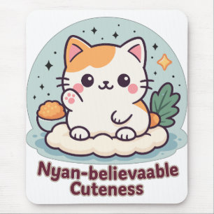 Nyan-believable Cuteness – Cute Kawaii Cat Mouse Pad
