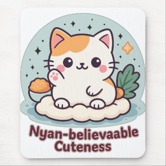 Nyan-believable Cuteness – Cute Kawaii Cat Mouse Pad