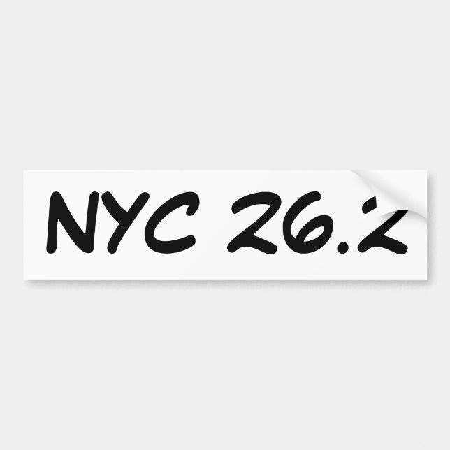 NYC 26.2 bumper sticker (Front)