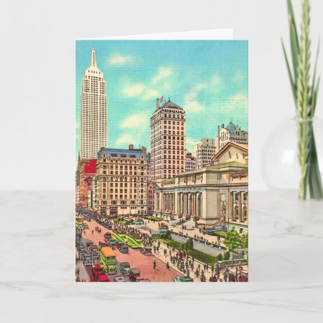 NYC - 42nd Street & 5th Ave. Card (Front)