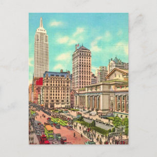 NYC - 42nd Street & 5th Ave. Postcard