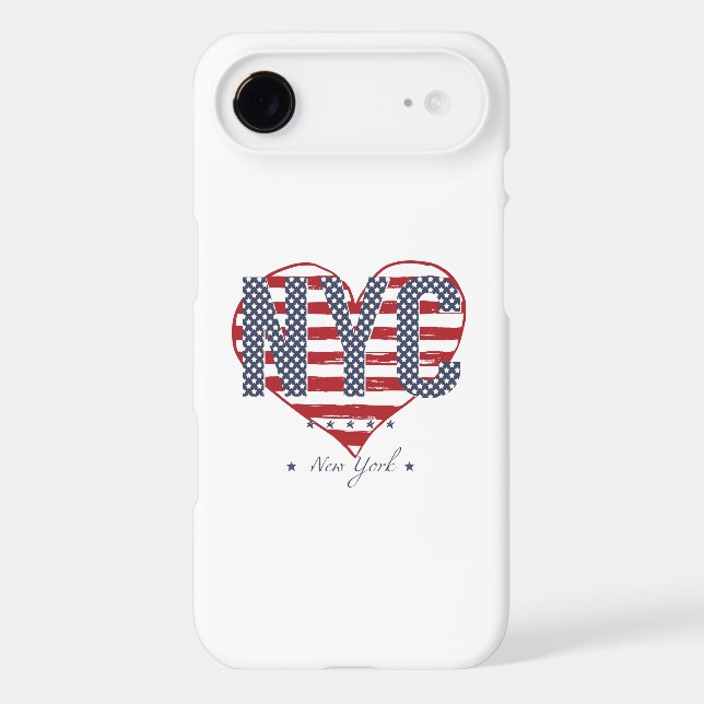 NYC American Flag Heart Case-Mate iPhone Case (Back)