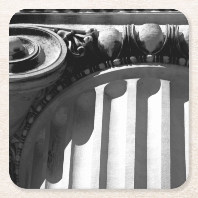 NYC Architecture III Square Paper Coaster (Front)