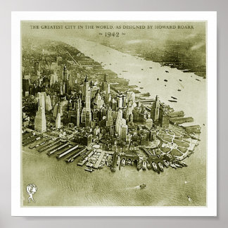 NYC, as designed by Howard Roark Poster