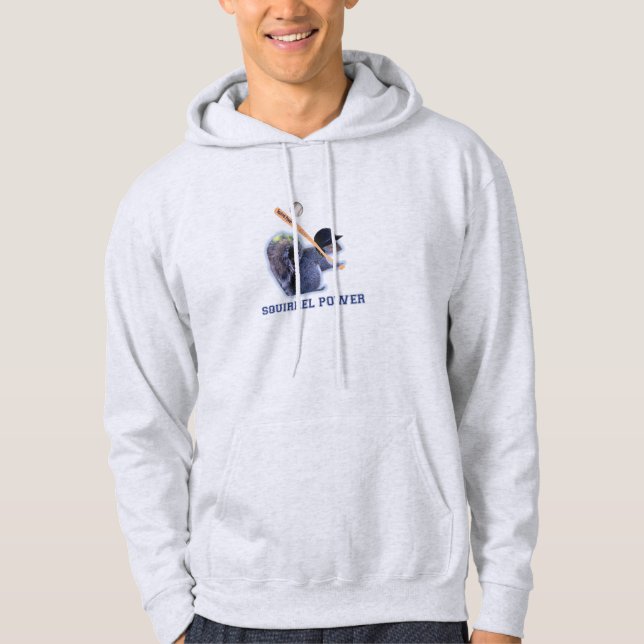 NYC Baseball Squirrel Power Hoodie (Front)