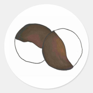 NYC Black-and-White Cookie New York Foodie Cookies Classic Round Sticker