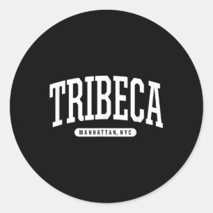 Nyc Borough Tribeca Manhattan New York Classic Round Sticker