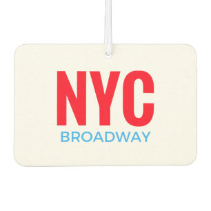 NYC Broadway Car Air Freshener