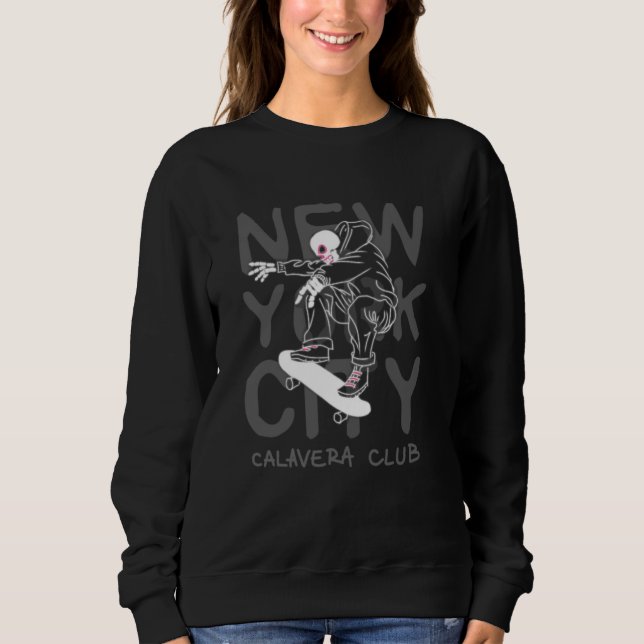 NYC Calavera Sweatshirt (Front)