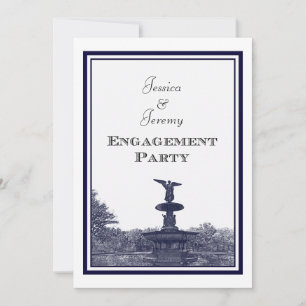NYC Central Park Bethesda Ft DIY #2 Engagement Invitation