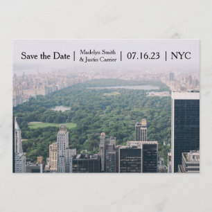 NYC Central Park Photo - Save the Date