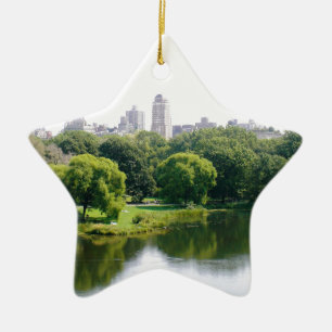 NYC Central Park Skyline Ceramic Tree Decoration