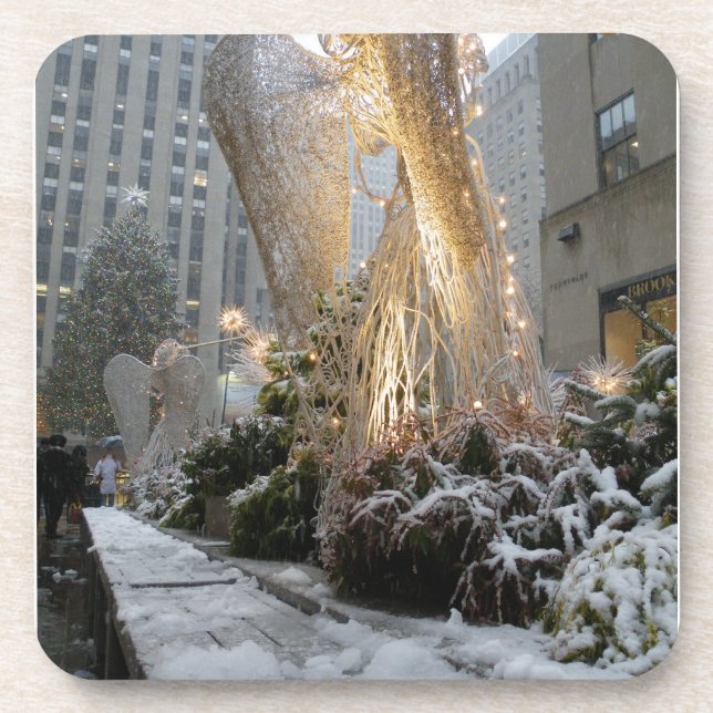 NYC Christmas Angel Coaster (Front)