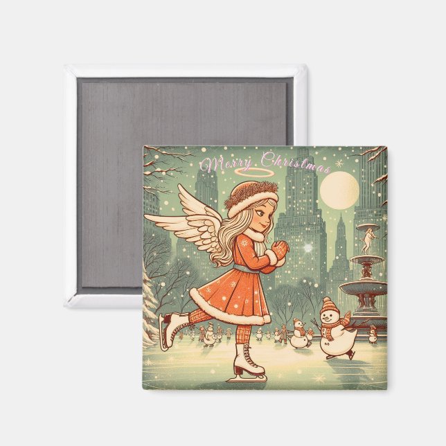 NYC Christmas Angel  Magnet (Front/Back)