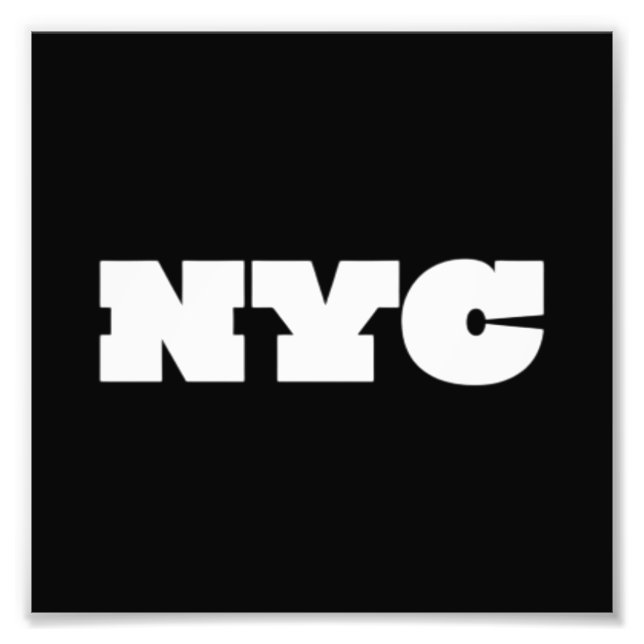 NYC Classic Photo Print (Front)