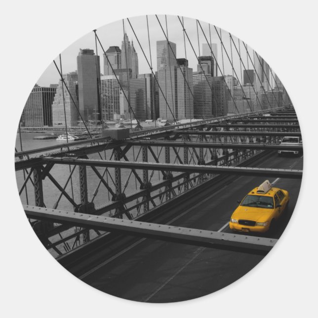 NYC CLASSIC ROUND STICKER (Front)