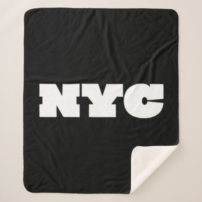 NYC Classic  Sherpa Blanket (Front)