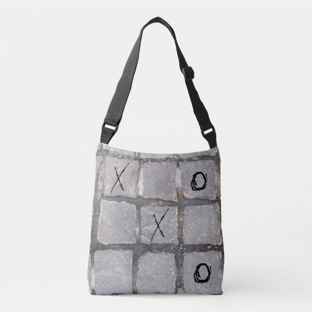 NYC Cobblestone Tote with Tic Tac Toe Board (Front)