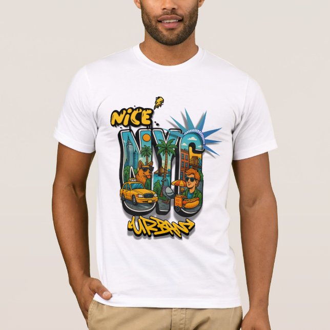 NYC Comic Art urban  T-Shirt (Front)
