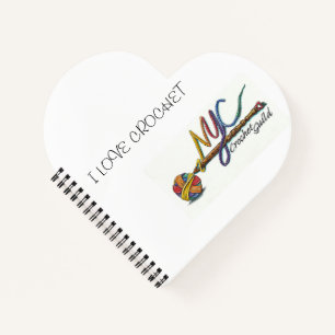 NYC Crochet Guild Heart Notebook