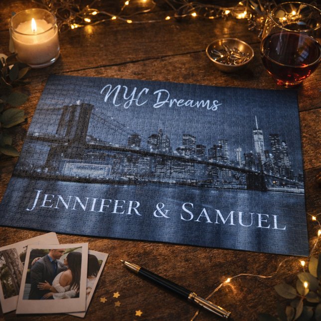 NYC Dreams Romantic Skyline  Jigsaw Puzzle (Creator Uploaded)