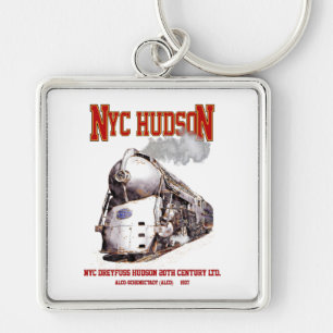 NYC Dreyfuss Hudson Loco. 20th Century Limited Key Ring