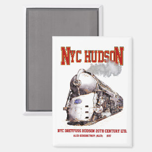 NYC Dreyfuss Hudson Loco. 20th Century Limited Magnet