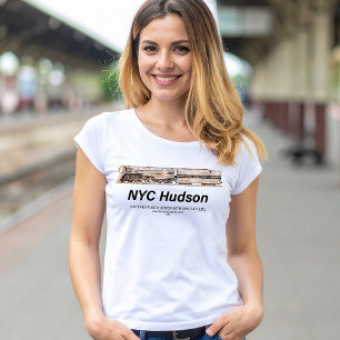 NYC Dreyfuss Hudson Steam Locomotive. Profile T-Shirt