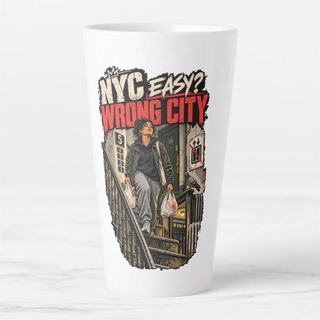 NYC Easy Wrong City Latte Mug (Front)